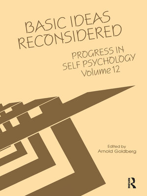 cover image of Progress in Self Psychology, V. 12